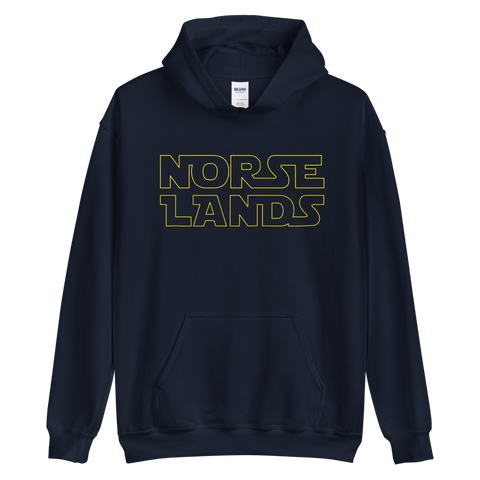 'NORSE WARS' CHEST / BACK PRINT UNISEX HOODIE